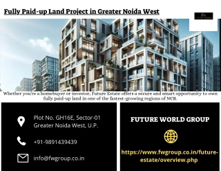 fully paid up land project in greater noida west