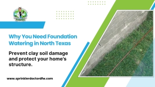 Why Foundation Watering Matters in North Texas Clay Soil