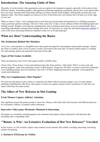 ' Rotate 'n Win': A Thorough Testimonial of Hot New Launches!