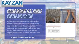 Ceiling Radiant Flat Panels Cooling and Heating Revolutionizing Modern Indoor Climate Systems