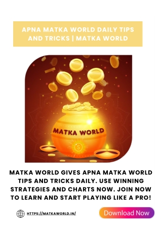 apna matka world daily tips and tricks matka world