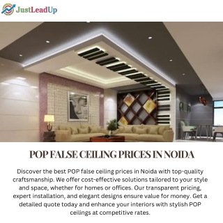 pop false ceiling prices in noida