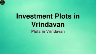 Investment Plots in Vrindavan