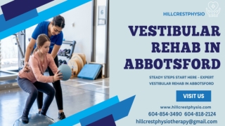 Vestibular Rehab In Abbotsford - Hillcrestphysio