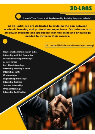 internship training in india