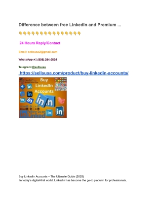 difference between free linkedin and premium