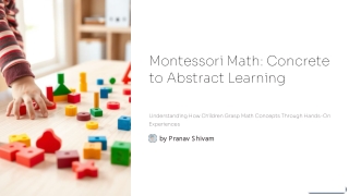 montessori math concrete to abstract learning