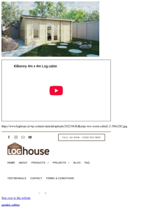 kilkenny 4m x 4m log cabin kilkenny