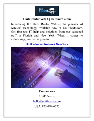 Unifi Router Wifi 6 Unifinerds.com