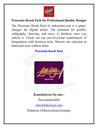 Procreate Brush Pack for Professional-Quality Designs