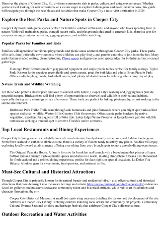 Places to Visit in Cooper City, FL - Hidden Gems &amp; Must-Sees