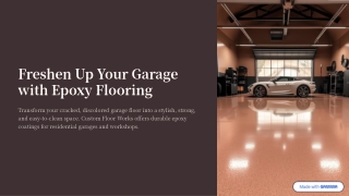 freshen up your garage with epoxy flooring