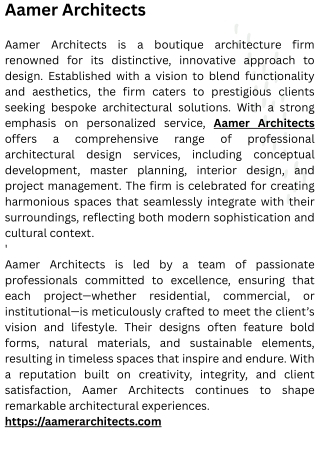 Top architecture firms in Singapore