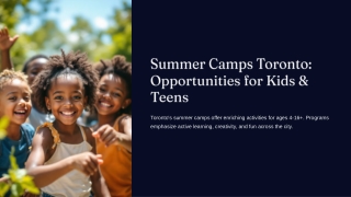 Tried Finding Summer Camps in Toronto and This Is What Actually Helped