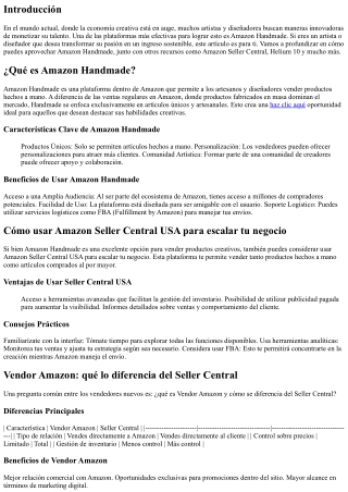Aprovecha Amazon Handmade si eres artista o diseñador: consejos útiles
