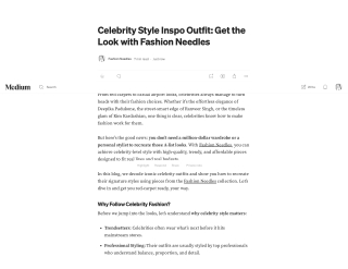 Celebrity Style Inspo Outfit_ Get the Look with Fashion Needles _ by Fashion Needles _ Jun, 2025 _ Medium