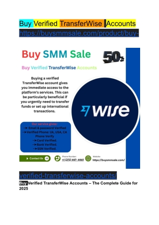 buy verified transferwise accounts https