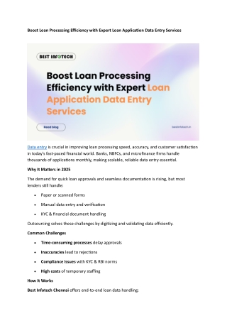 boost loan processing efficiency with expert loan