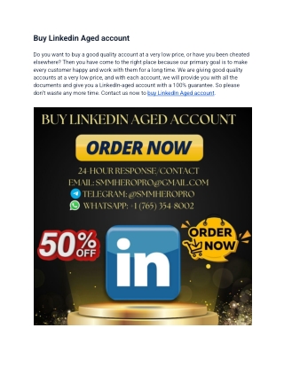 15 Best Places to Buy Linkedin Accounts - PVA, Aged & Bulk in 2025