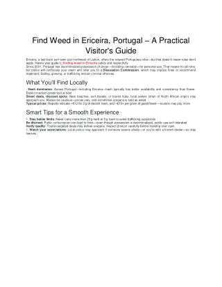 Find Weed in Ericeira, Portugal – A Practical Visitor's Guide (1)