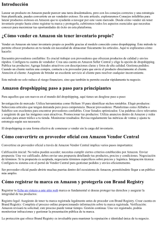 Consejos infalibles para lanzar productos exitosos en Amazon