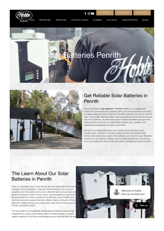 Solar Batteries Penrith