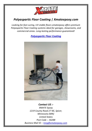 polyaspartic floor coating xmateepoxy com