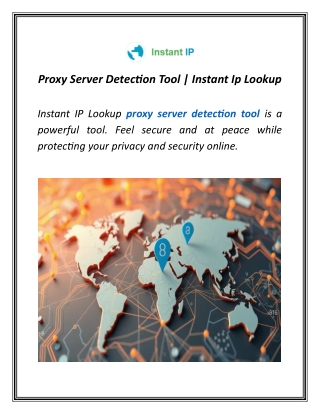 proxy server detection tool instant ip lookup