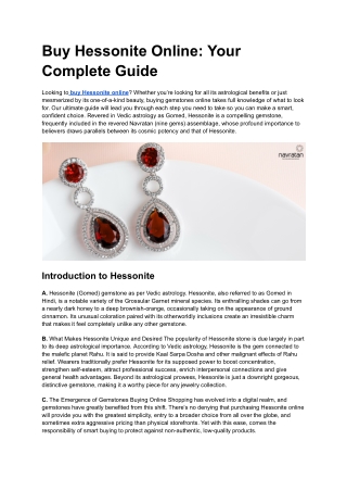 Buy Hessonite Online_ Your Complete Guide