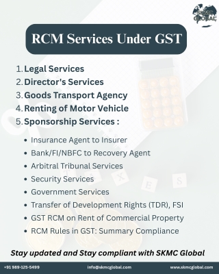 RCM Services Under GST