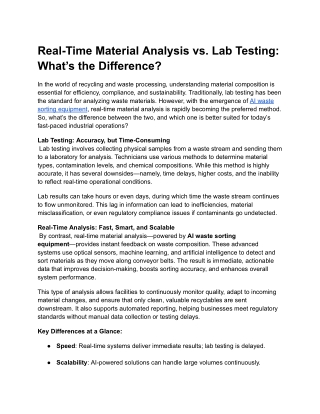 Real-Time Material Analysis vs. Lab Testing_ What’s the Difference_