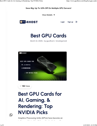 Best GPU Cards for AI, Gaming, & Rendering_ Top NVIDIA Picks