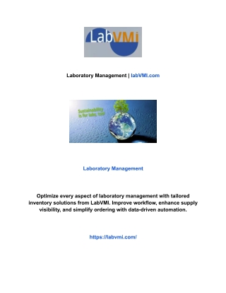Laboratory Management | labVMI.com