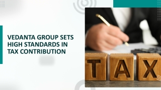 Vedanta Group Sets High Standards in Tax Contribution