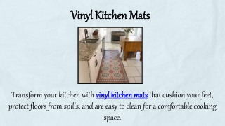 Vinyl Kitchen Mats