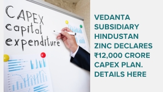 Vedanta subsidiary Hindustan Zinc declares ₹12,000 crore capex plan. Details here