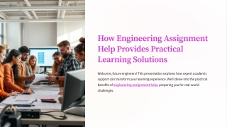 How engineering assignment help provides practical learning solutions