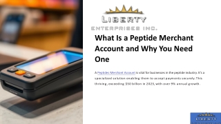 What Is a Peptide Merchant Account and Why You Need One