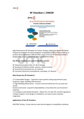 rf chambers dmcrf
