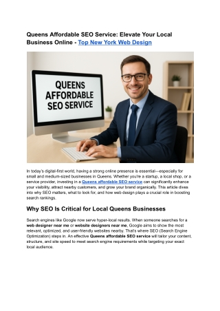 Top Queens Affordable SEO Services – Rank Higher Locally