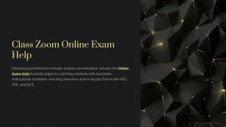 class zoom online exam help