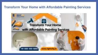 Transform Your Home with Affordable Painting Services