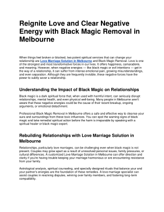 reignite love and clear negative energy with