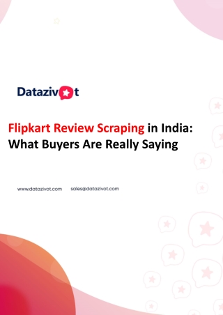 Flipkart Review Scraping in India What Buyers Are Really Saying