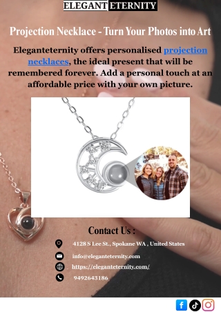 Projection Necklace - Turn Your Photos into Art