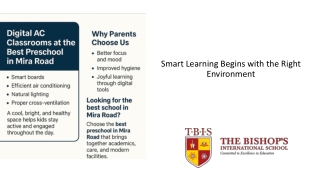 Digital AC Classrooms with Ventilation & Natural Light – A Smarter Start for Your Child