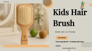 Tangle-Free Brushing with ApnaKraft’s Kids Hair Brush
