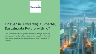 onesense powering a smarter sustainable future