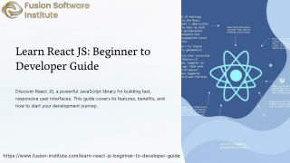 Learn React JS: Beginner to Developer Guide