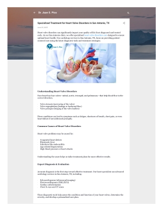 Specialized Treatment for Heart Valve Disorders in San Antonio, TX